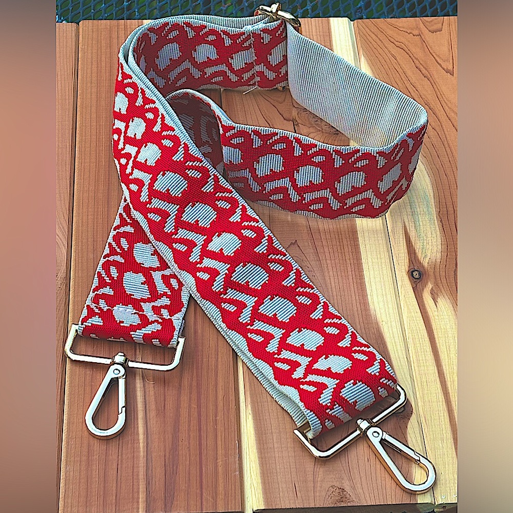 Crossbody Strap For Bag.Woven,Adjustable Gold Hardware, 2” wide by Nicholas Gael